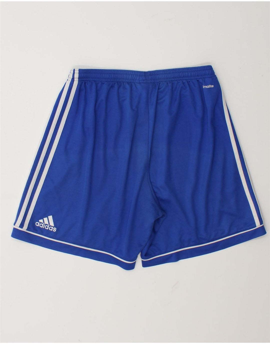 Męskie spodenki sportowe Adidas Climalite, duże, niebieskie, poliestrowe