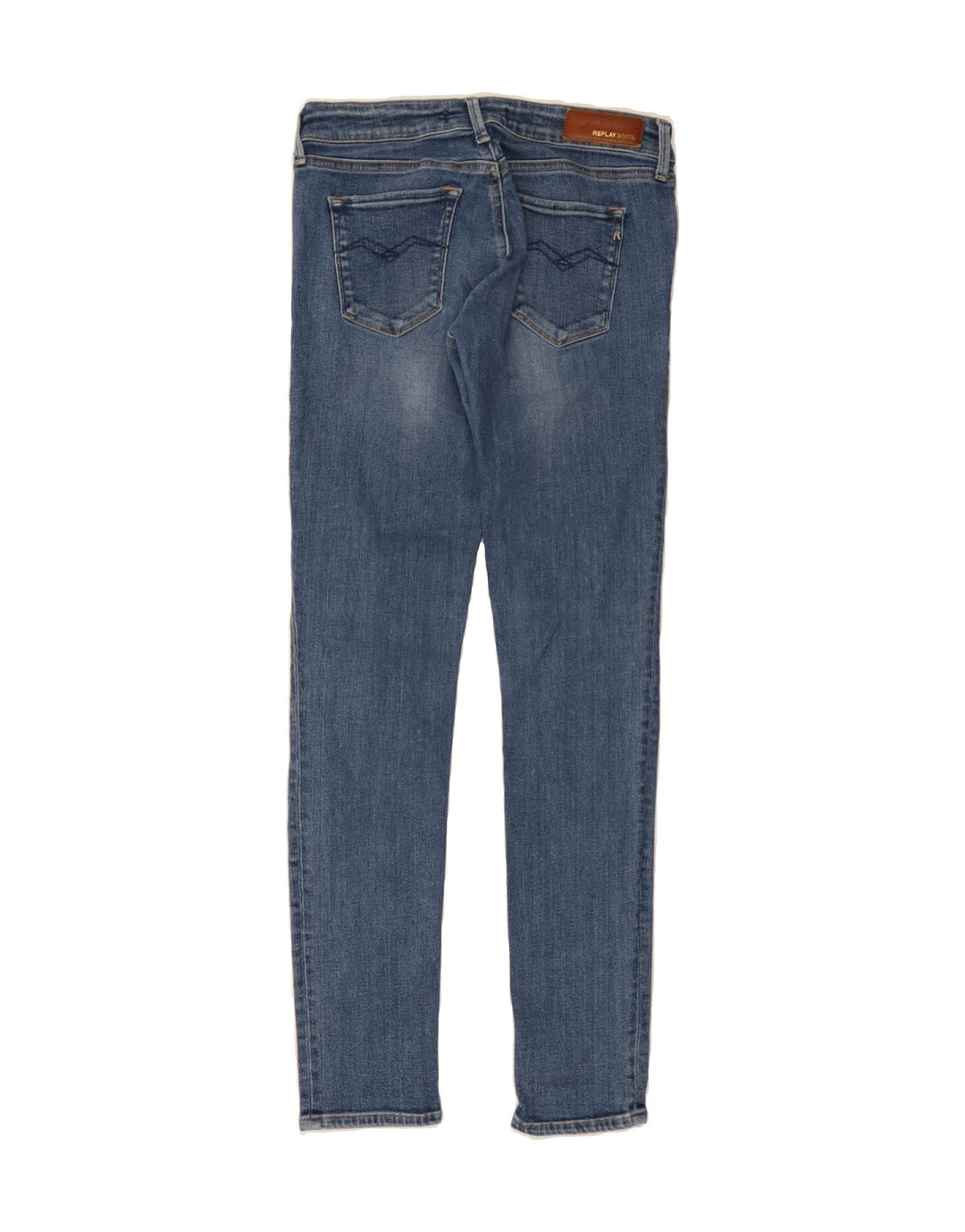 REPLAY Womens Skinny Jeans W29 L30 Blue Vintage Replay and Second-Hand Replay from Messina Hembry 