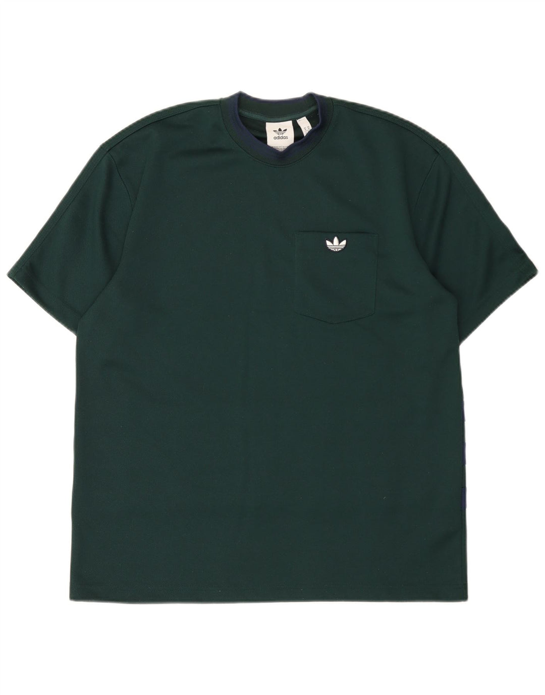 Adidas Męski T-shirt Top Średni Zielony Poliester