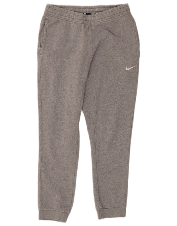 Męskie spodnie dresowe Nike, małe, szare, nakrapiane, bawełniane