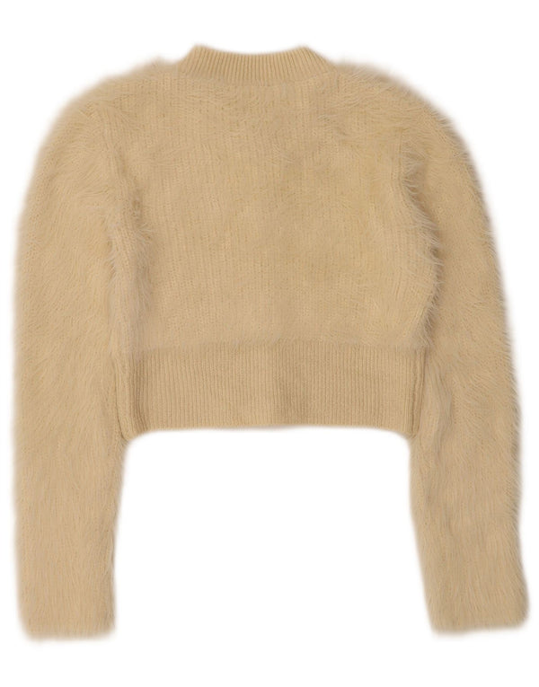 Sweter damski Zara Crop Cardigan UK 8 Small Beżowy poliester