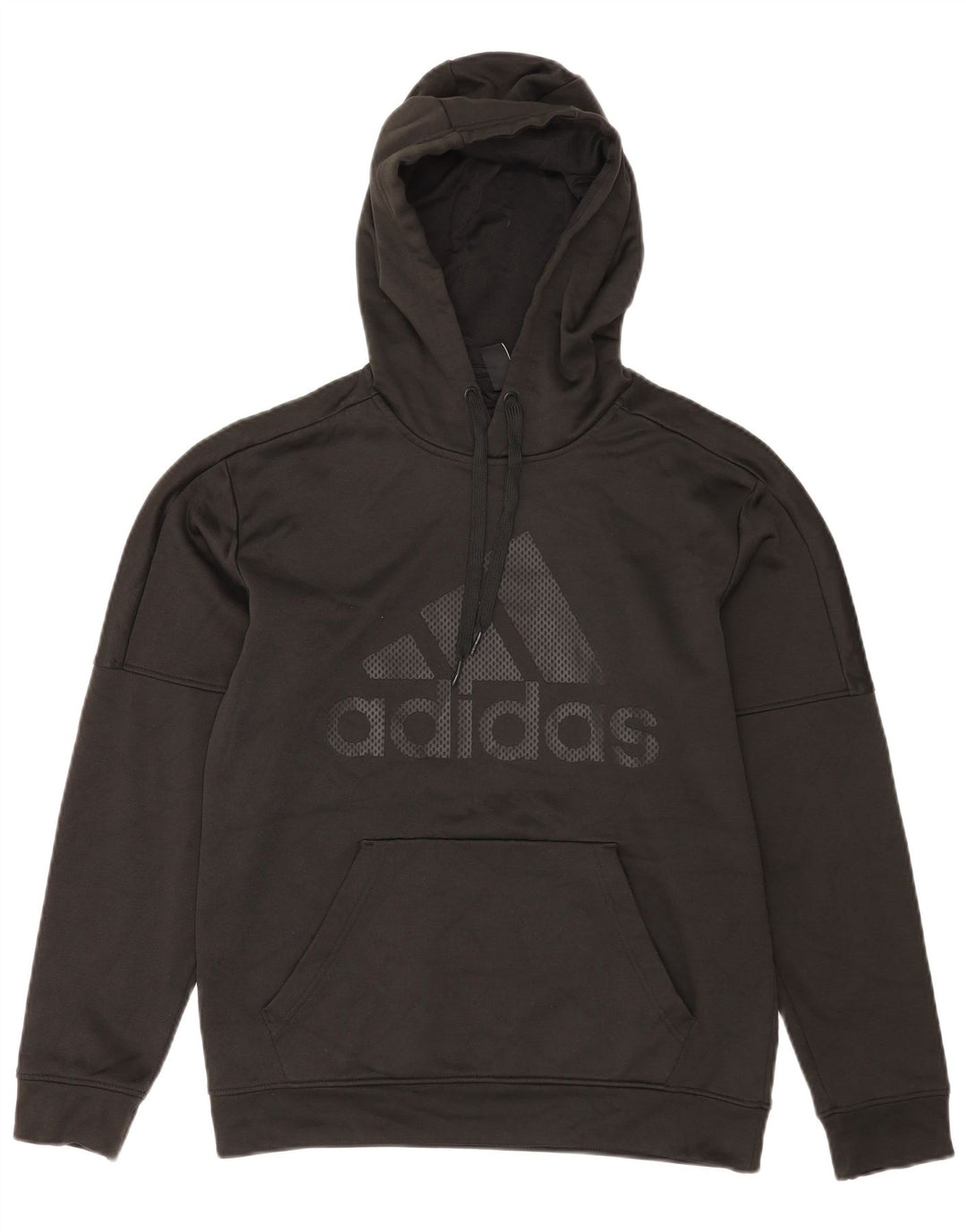 Męska bluza z kapturem Adidas z grafiką, średni czarny poliester