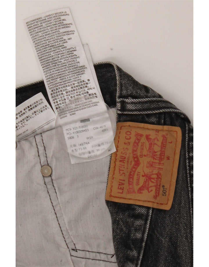 Damskie spodenki jeansowe Levi's 501 W29 Średnioszare bawełniane