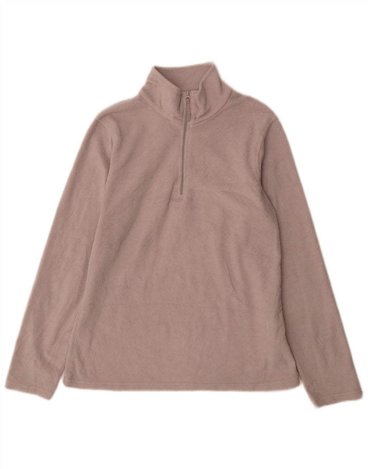 Męski sweter polarowy Mountain Warehouse z zamkiem błyskawicznym, średnioszary