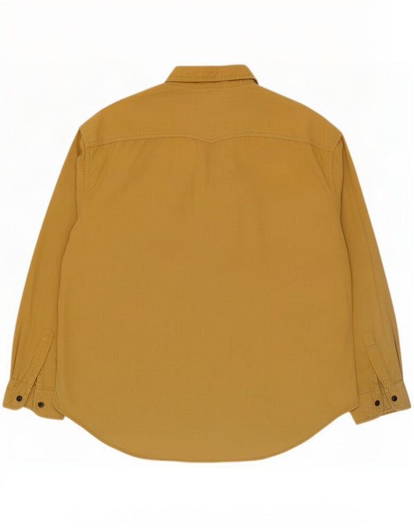 Koszula sztruksowa J&P Brothers 2XL, żółta, bawełniana