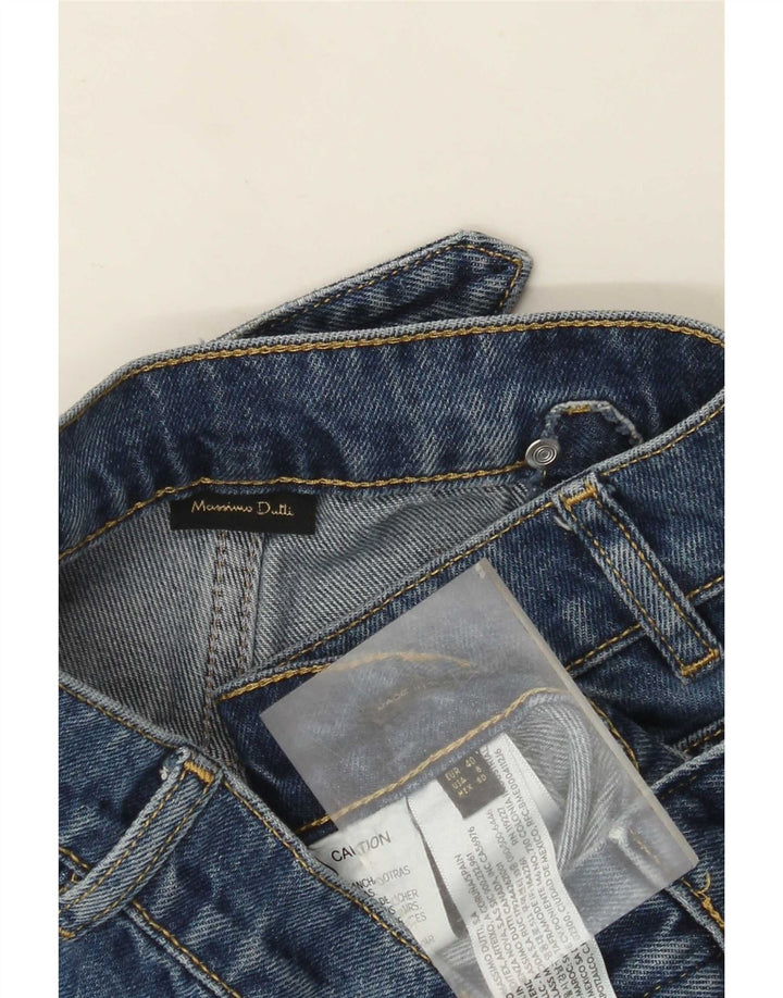 Damskie jeansy z szerokimi nogawkami Massimo Dutti EU 40 Medium W30 L30 Niebieskie bawełniane