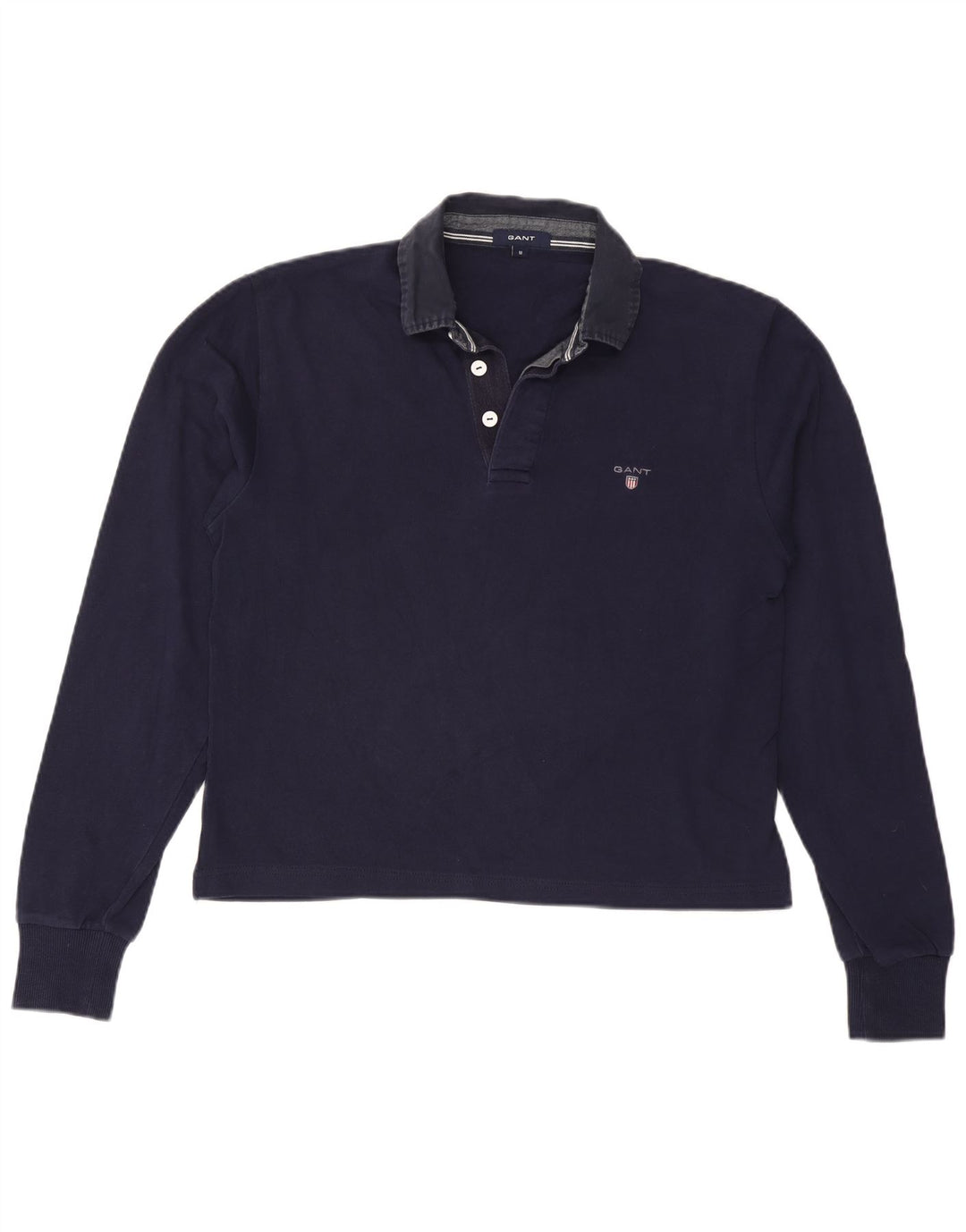 Damska koszulka polo oversize z długim rękawem GANT, UK 14, średni granat