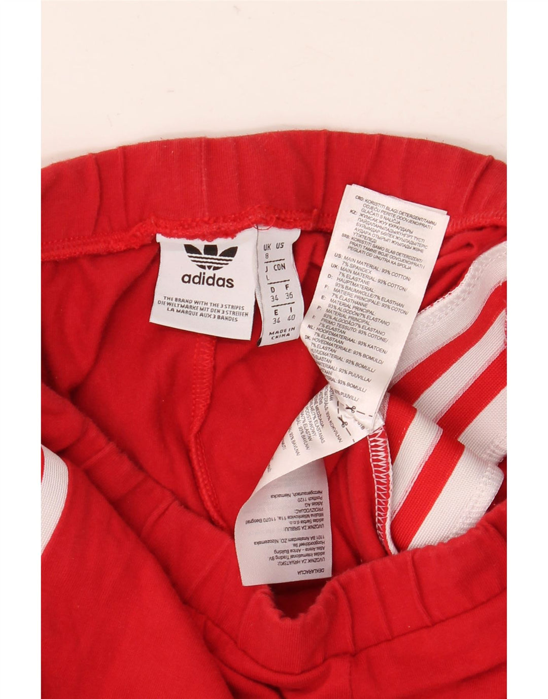 Damskie legginsy Adidas Graphic UK 8 Small Red Cotton