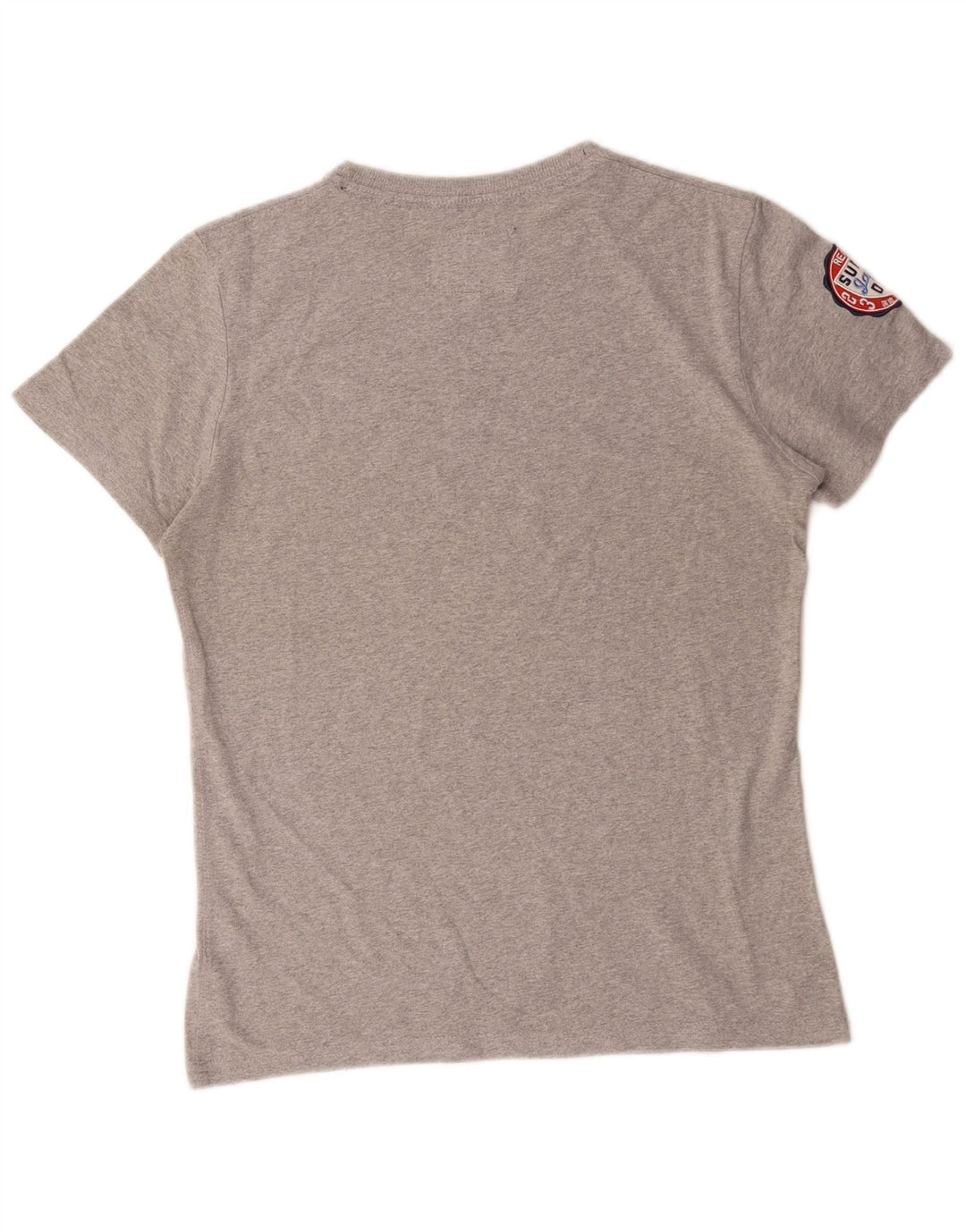 Męski T-shirt z grafiką Superdry, średnioszary, bawełniany