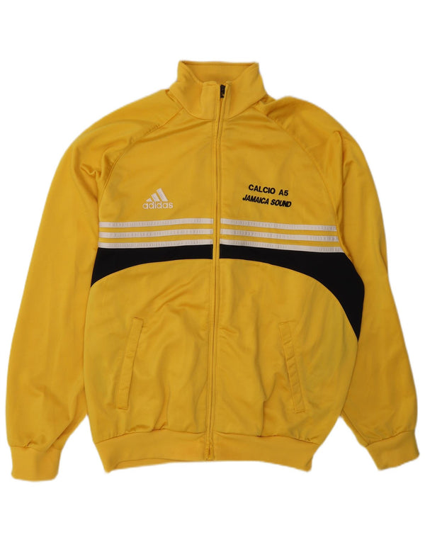 Męska kurtka dresowa Adidas Graphic UK 44/46, duża, żółta, blokowa