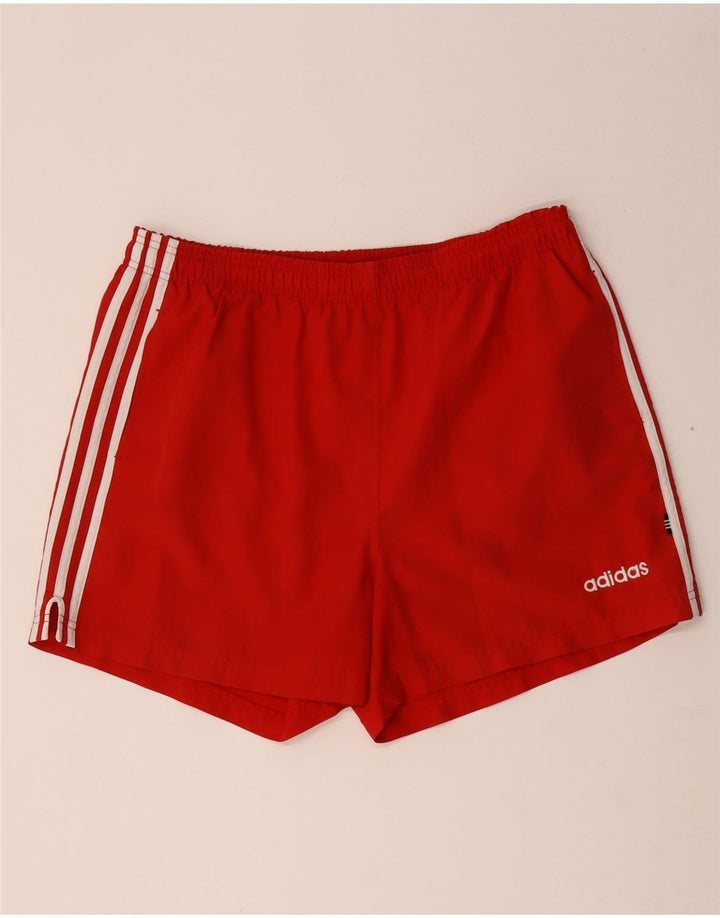 Męskie spodenki sportowe Adidas, poliester w czerwone paski