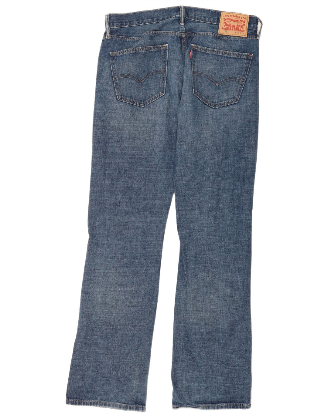 Męskie jeansy Levi's 527 Bootcut W34 L34 Niebieska bawełna