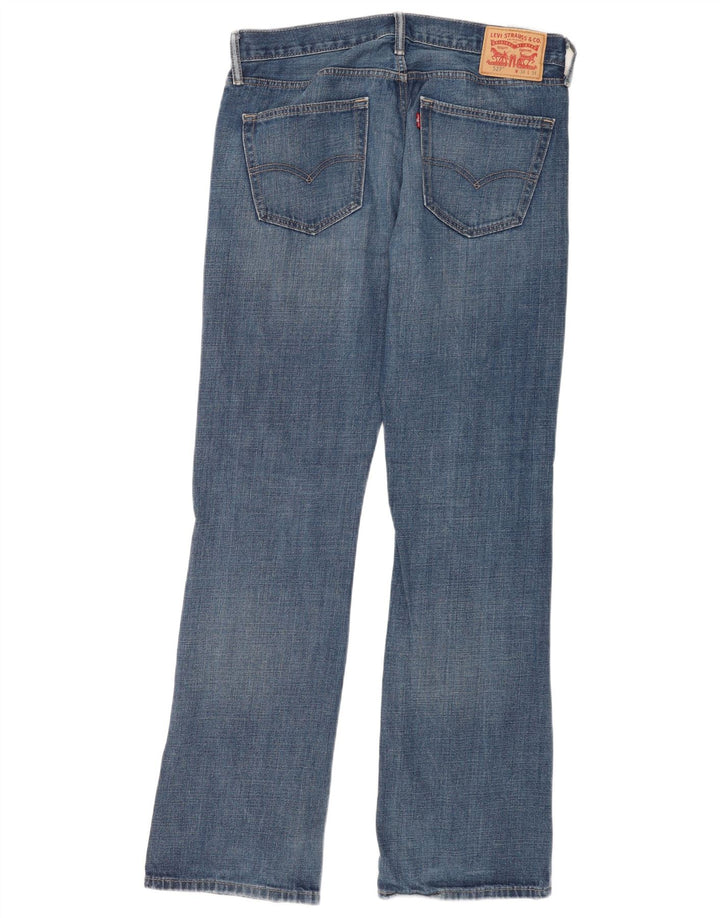 Męskie jeansy Levi's 527 Bootcut W34 L34 Niebieska bawełna