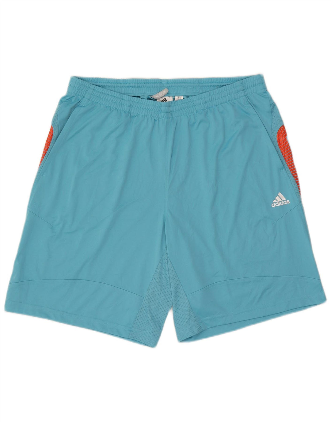 Adidas Męskie Spodenki sportowe Climacool XL Niebieski poliester z blokami kolorów