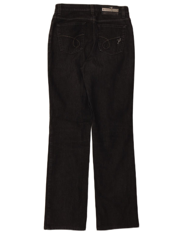 Damskie jeansy Bootcut Trussardi W28 L31 Czarne bawełniane