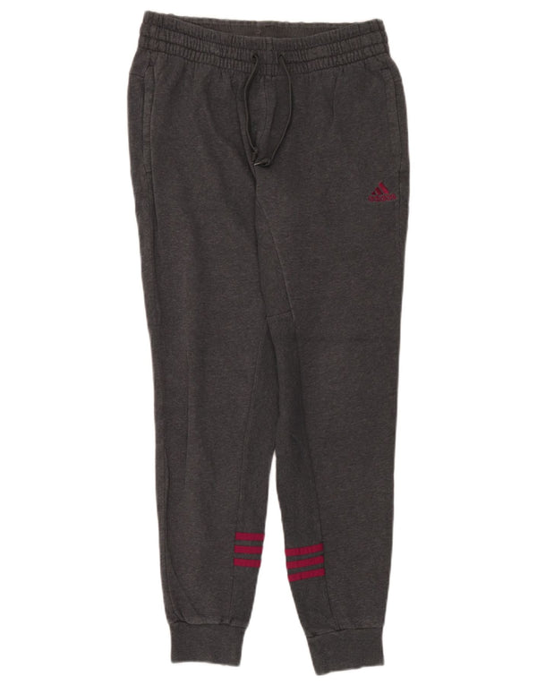 Damskie spodnie dresowe Adidas Joggers UK 8/10 Małe, szare, bawełniane