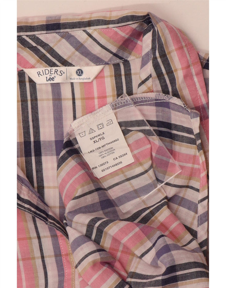 Damska koszula oversize LEE Riders UK 18 XL w wielobarwną kratkę