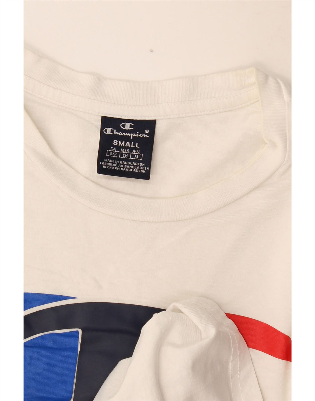 Męski T-shirt Champion z grafiką, mały, biały
