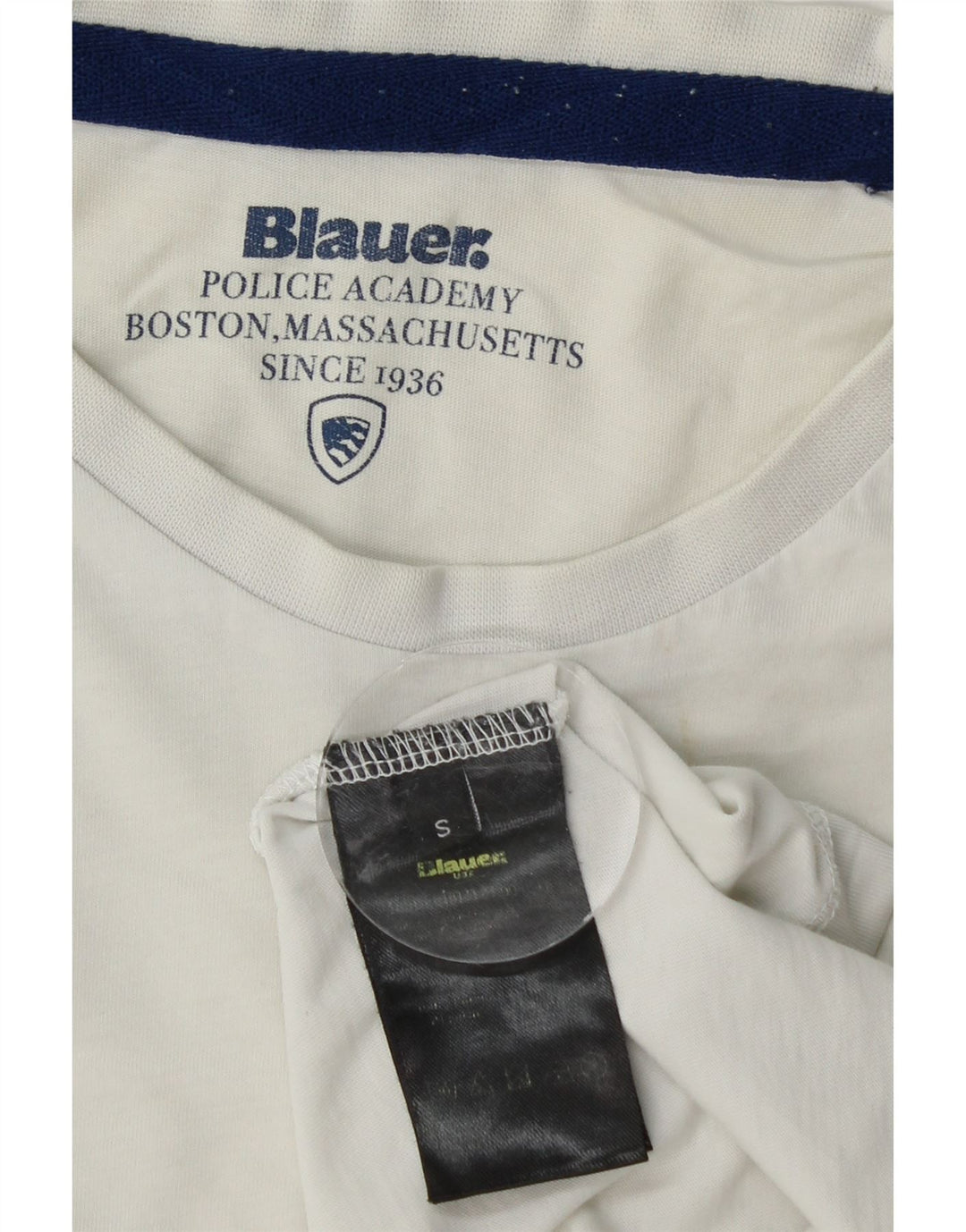 BLAUER Mens T-Shirt Top Small White