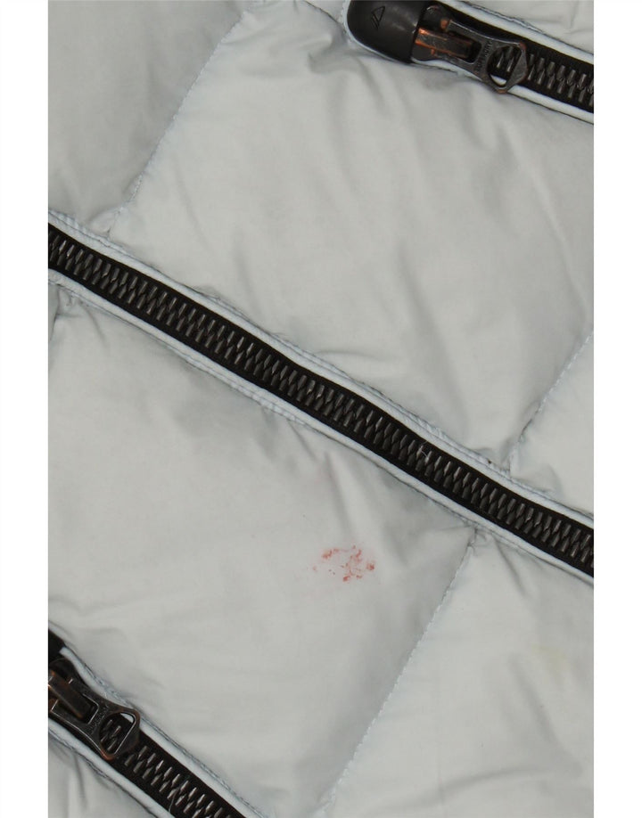 Damska wyściełana kurtka z kapturem Superdry UK 8, mały, niebieski nylon