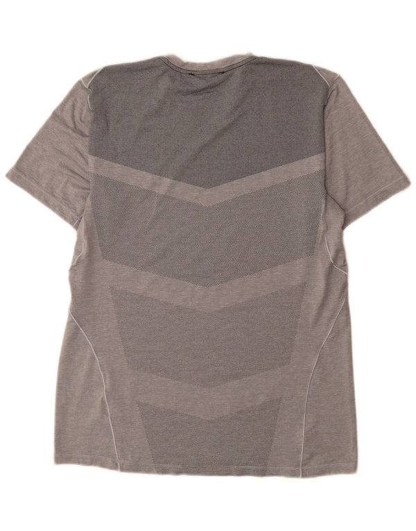 Męski T-shirt Nike Dri Fit Top, średni szary poliester
