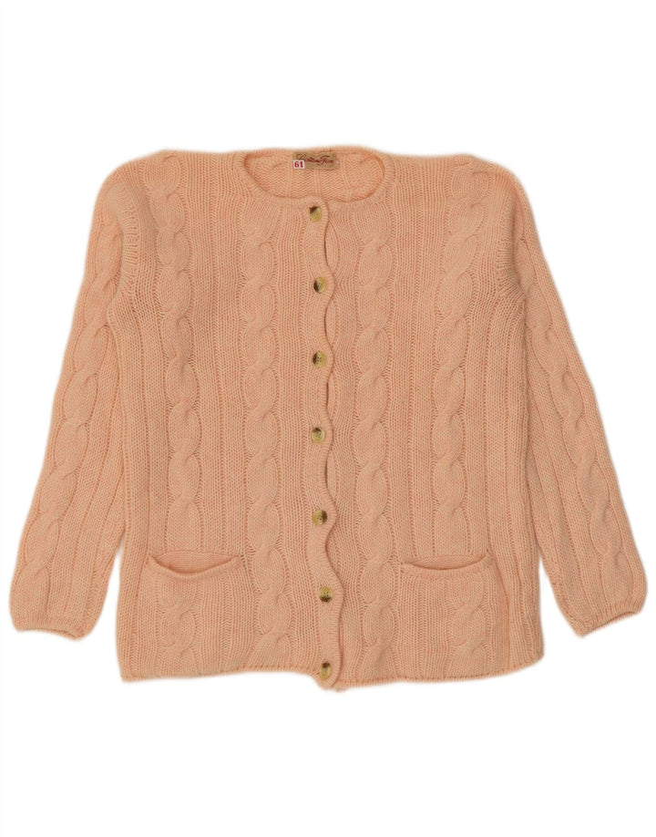 Sweter damski w stylu vintage, UK 14, średni róż