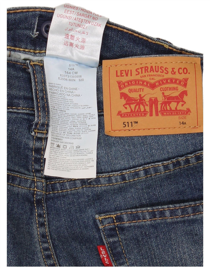 Levi's Boys 511 Slim Jeans 13-14 lat W28 L30 Niebieska bawełna