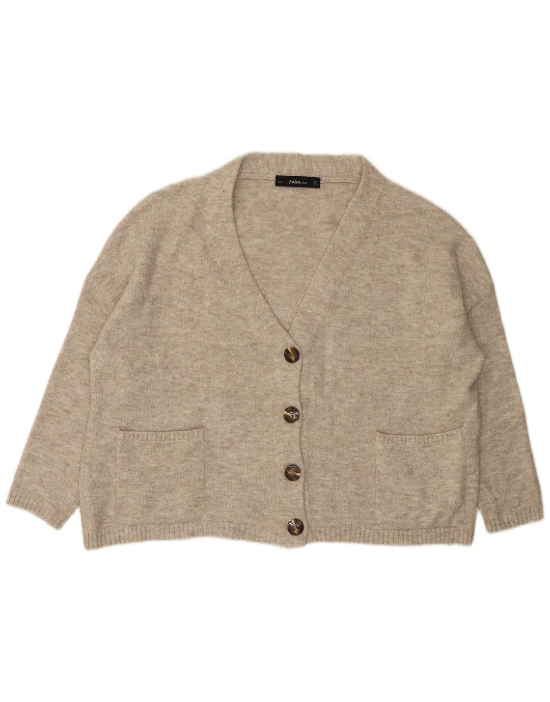 Damski sweter oversize Zara UK 10 Small Grey Flecked