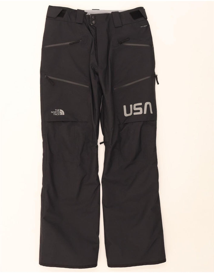 Męskie spodnie narciarskie The North Face USA Graphic, średni czarny nylon