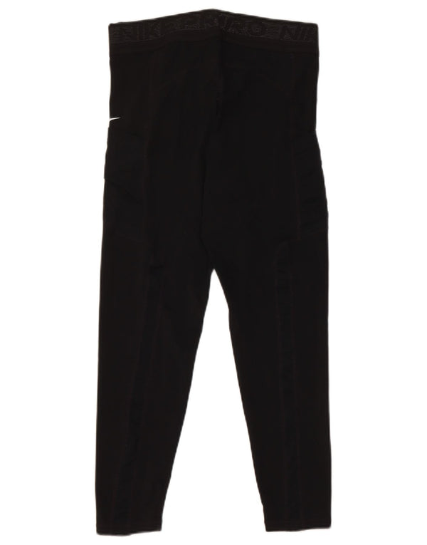 Damskie legginsy Nike UK 12, średni czarny poliester