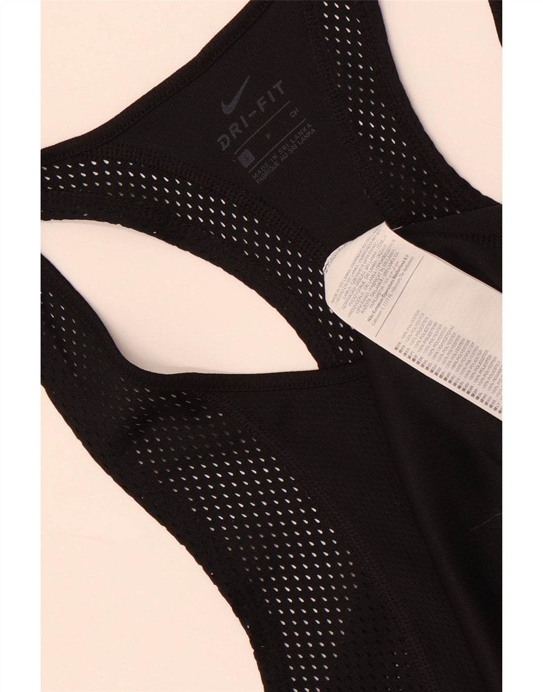 Damska kamizelka Nike Dri Fit Top UK 10, mała, czarna, poliester