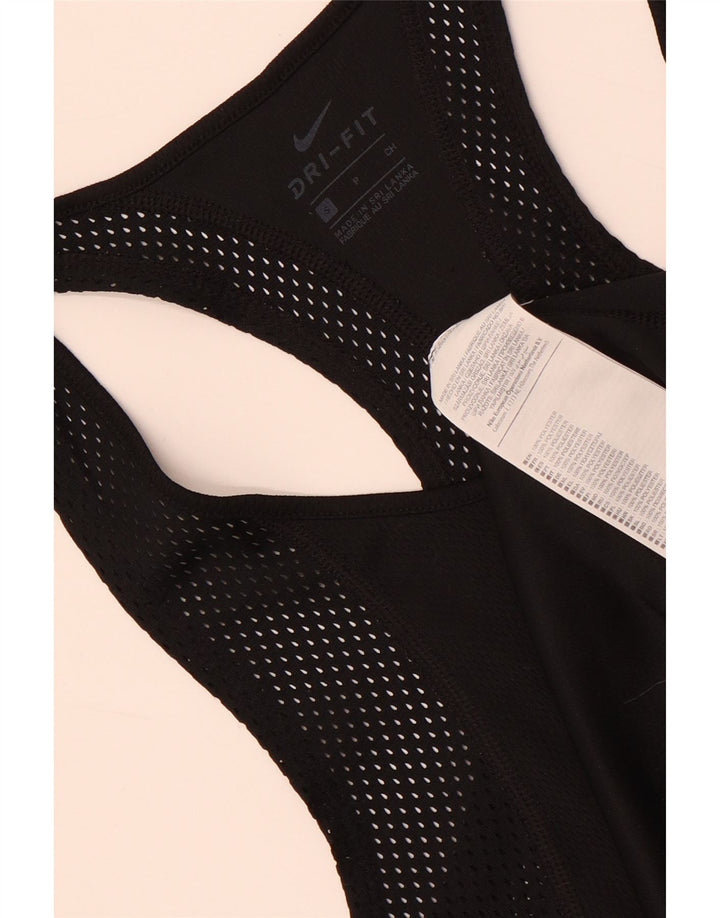 Damska kamizelka Nike Dri Fit Top UK 10, mała, czarna, poliester
