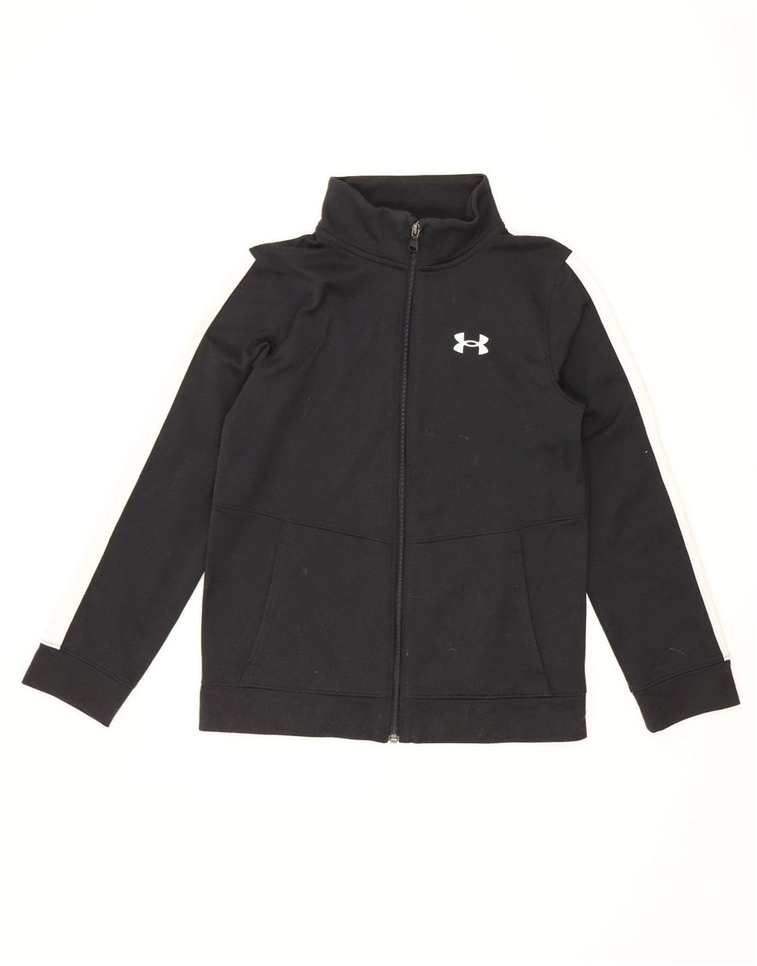Kurtka dresowa chłopięca Under Armour 9-10 lat, średnia czarna, z blokami kolorów