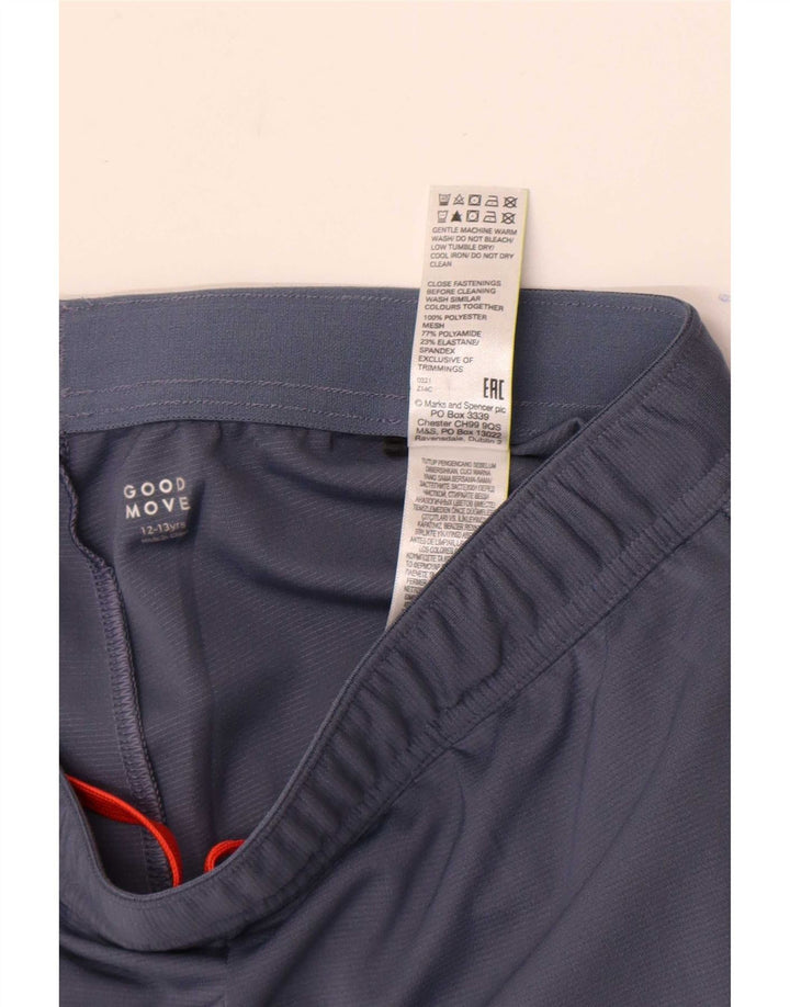 Marks & Spencer Chłopięce spodenki sportowe 12-13 lat Granatowy poliester