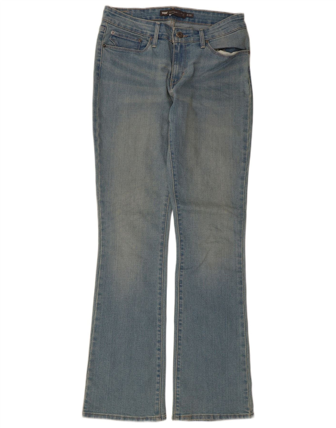 Damskie jeansy Levi's Demi Curve Mid Rise Bootcut US 8 Medium W29 L32 Niebieskie