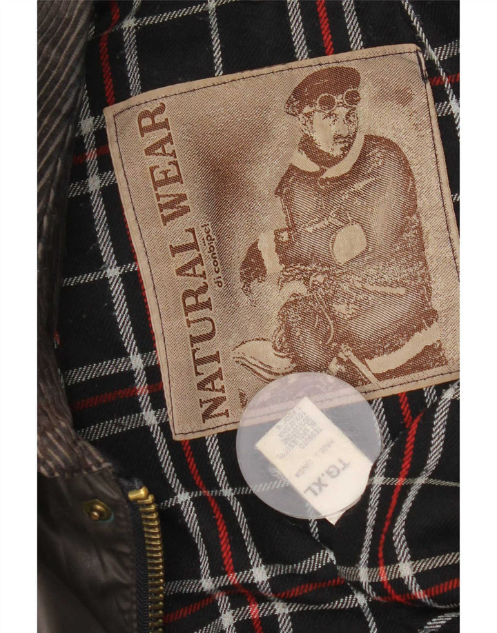Conbipel Męska kurtka z woskowanej bawełny UK 42 XL Khaki, poliester