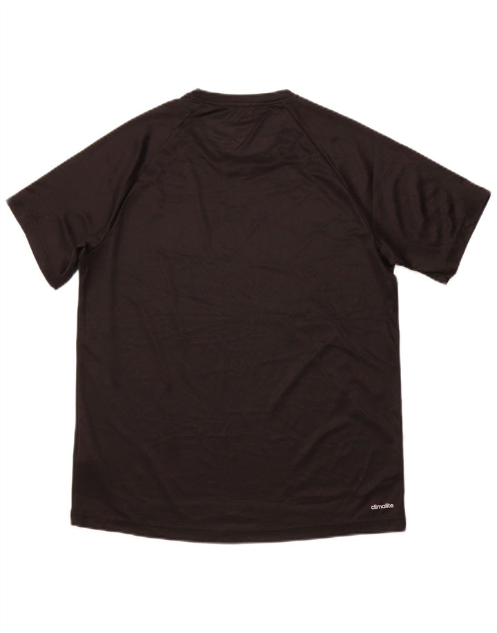 Męska koszulka ADIDAS Climalite Top, średnia, czarna, poliestrowa, sportowa