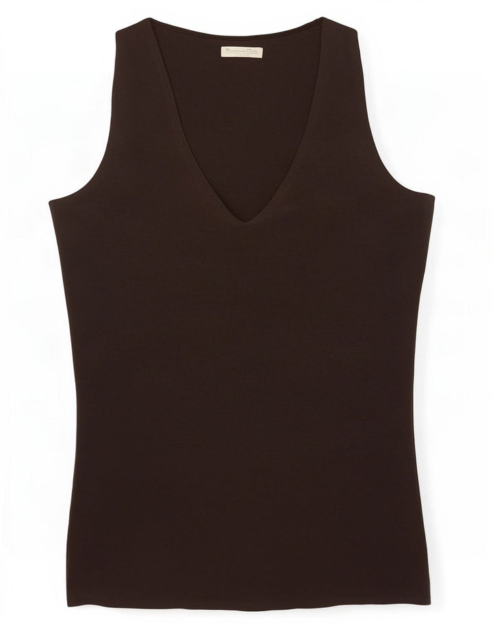 Kamizelka damska Massimo Dutti Top UK 8 Small Brown