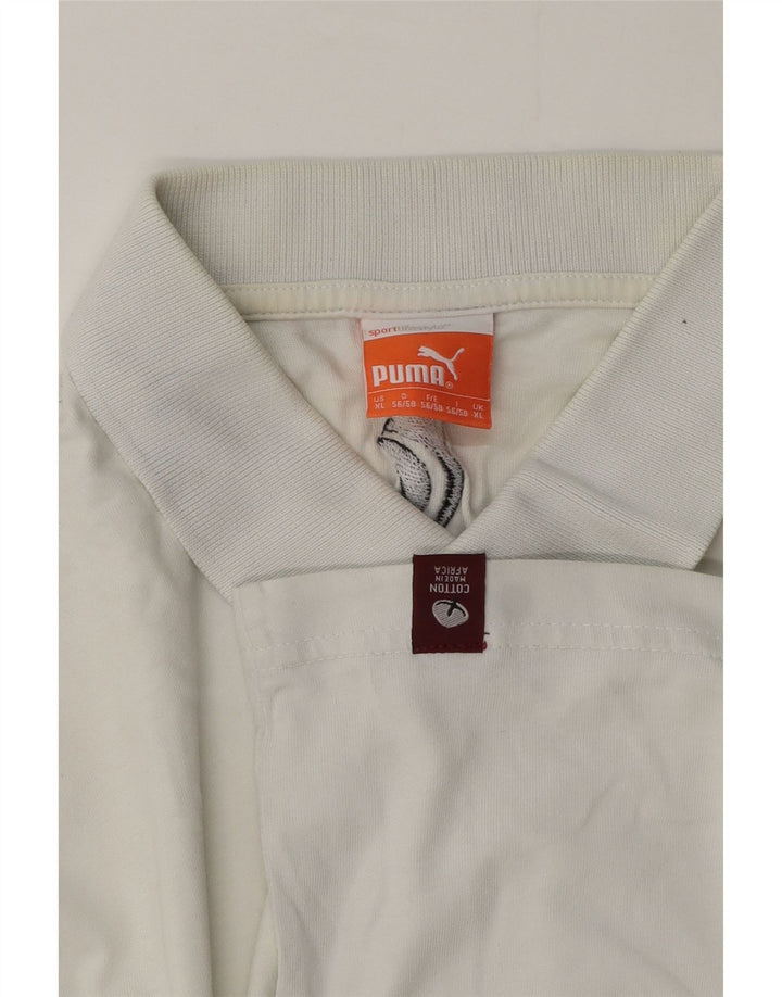 Męska koszulka polo Puma XL, biała, bawełniana