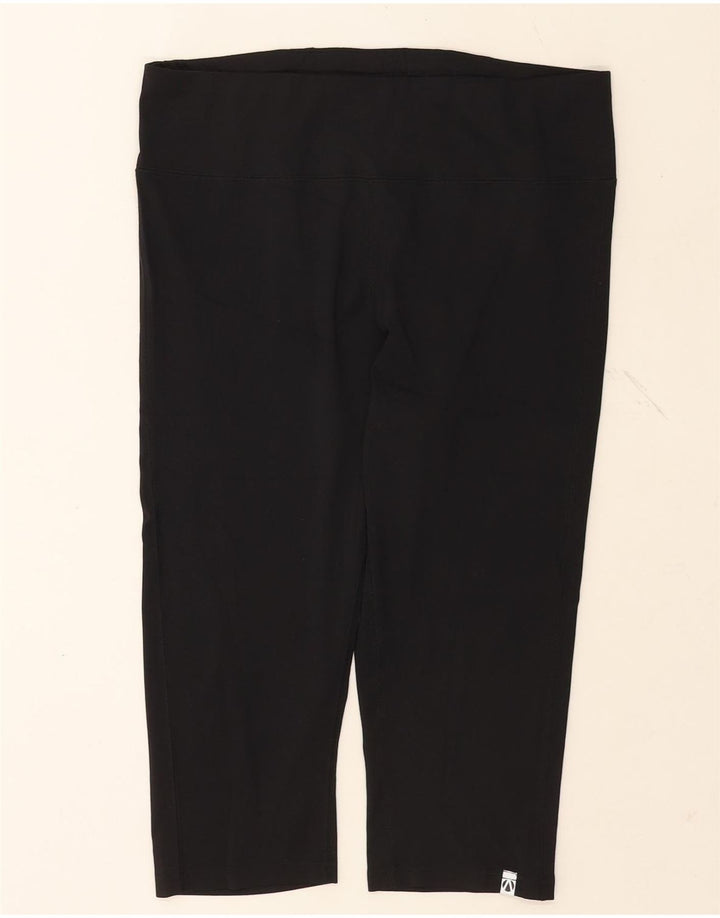 Damskie legginsy Capri Marks & Spencer UK 16, duże, czarne, poliestrowe
