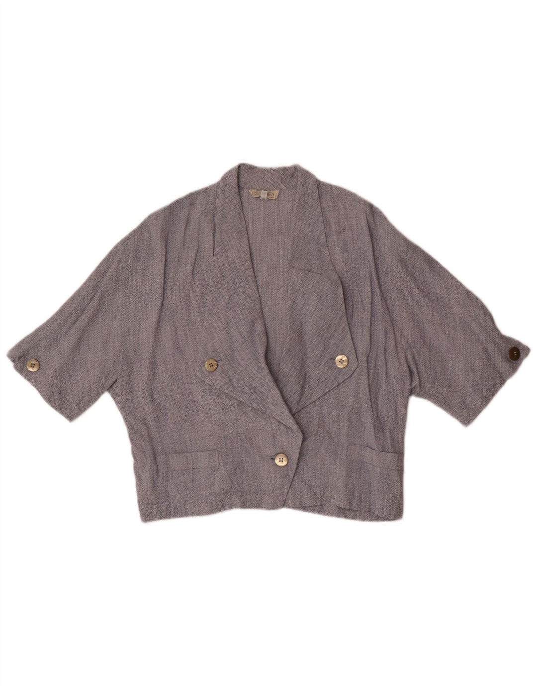 Vintage damska marynarka oversize zapinana na 1 guzik IT 44, średni granat