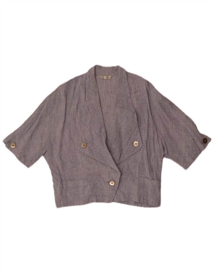 Vintage damska marynarka oversize zapinana na 1 guzik IT 44, średni granat