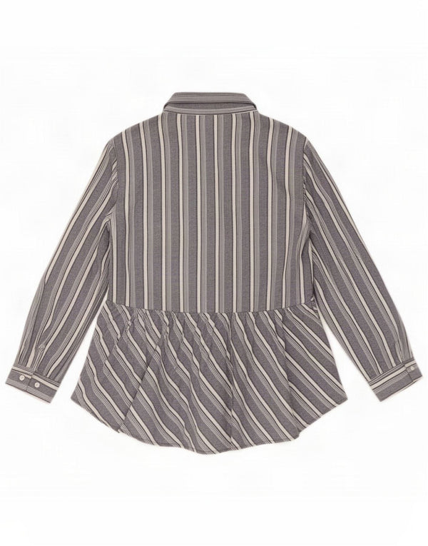 Damska bluzka koszulowa Love Notes UK 12 Medium Blue Striped Cotton