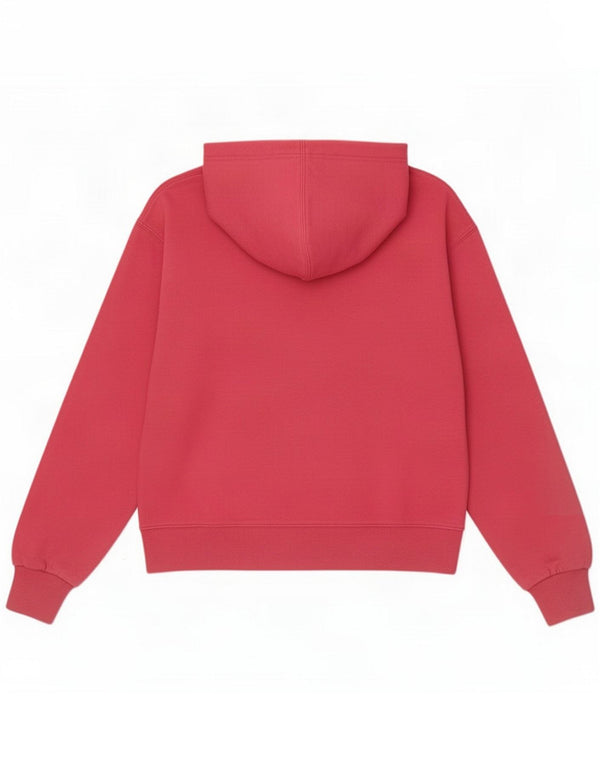 Damski sweter z kapturem i zamkiem Diadora UK 16, duży, różowy, bawełniany