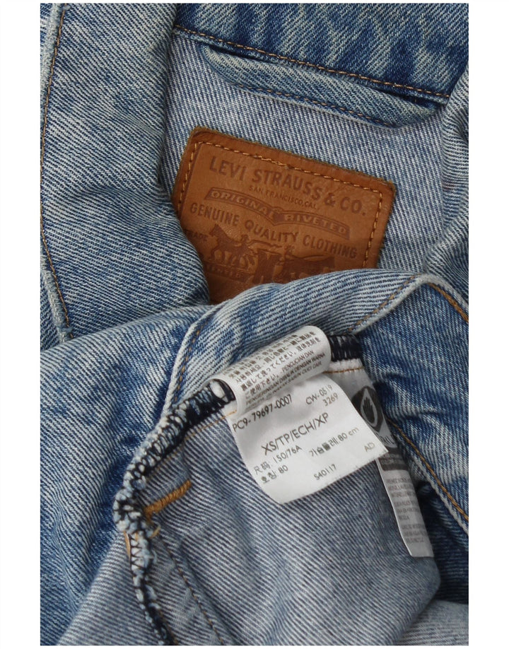 Męska kurtka dżinsowa Levi's UK 34 XS, niebieska, bawełniana