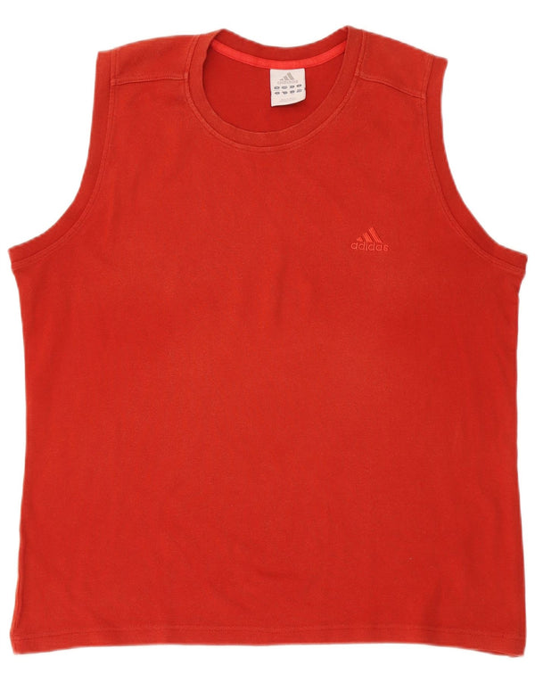 Adidas Męska Kamizelka Top UK 46/48 XL Czerwona Bawełna