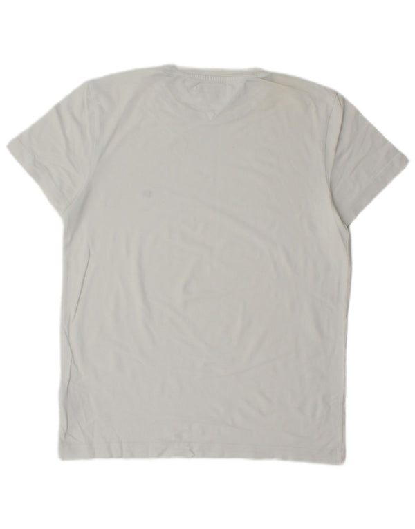 T-shirt męski Tommy Hilfiger Top, średnia, biała bawełna