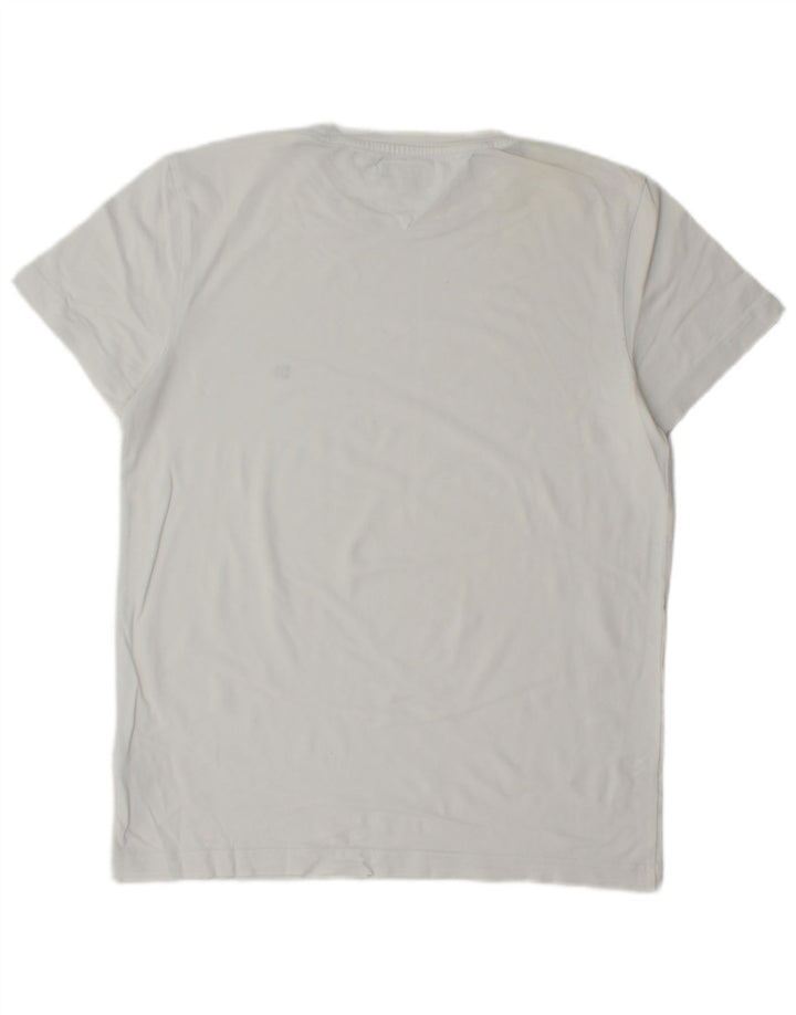 T-shirt męski Tommy Hilfiger Top, średnia, biała bawełna