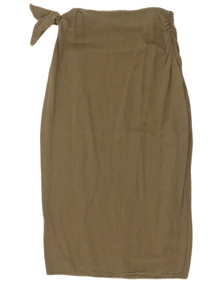 Spódnica midi damska Zara, średnia W28 khaki