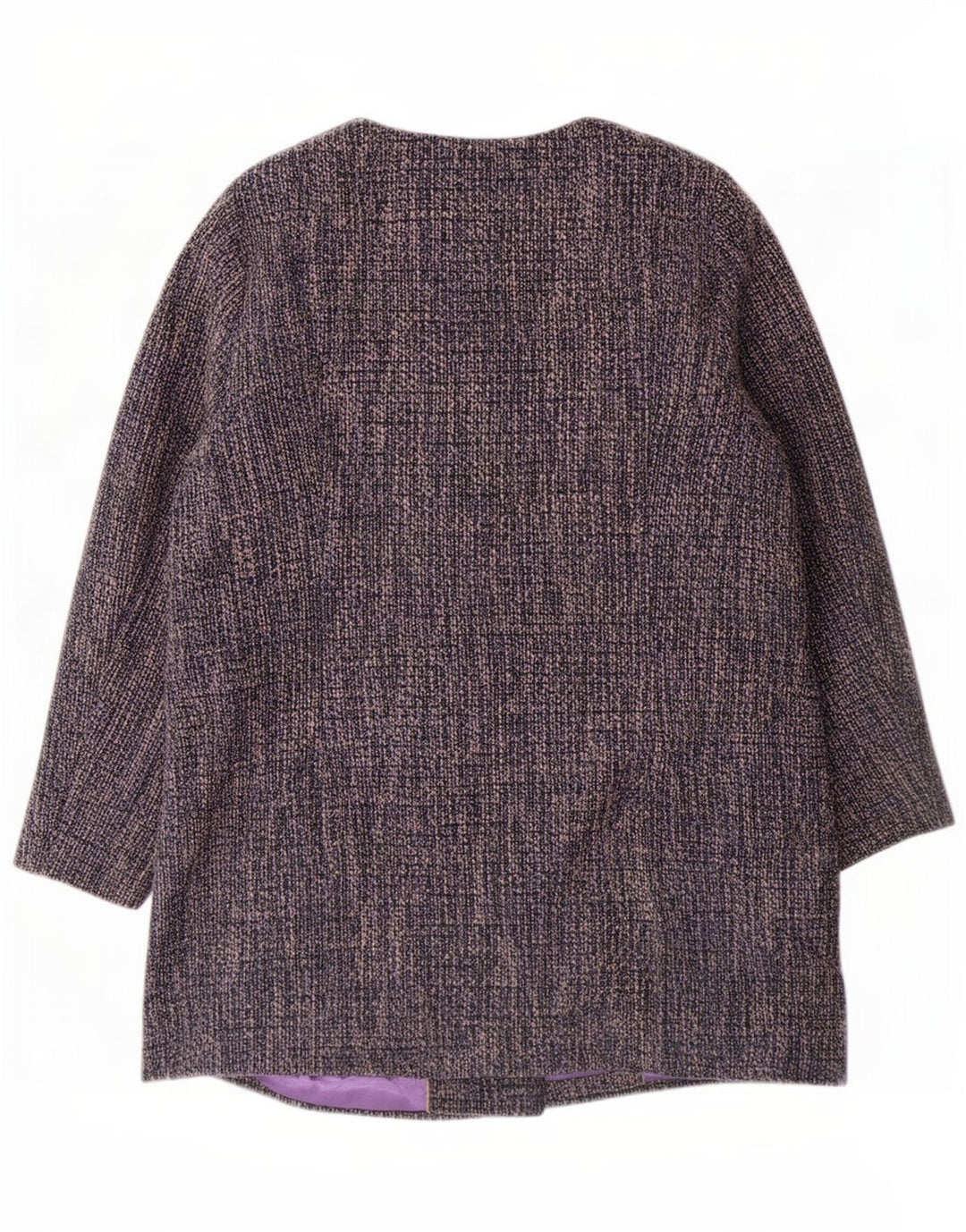 Klasyczny płaszcz damski Marks & Spencer UK 18 XL, niebieski, nakrapiany poliester